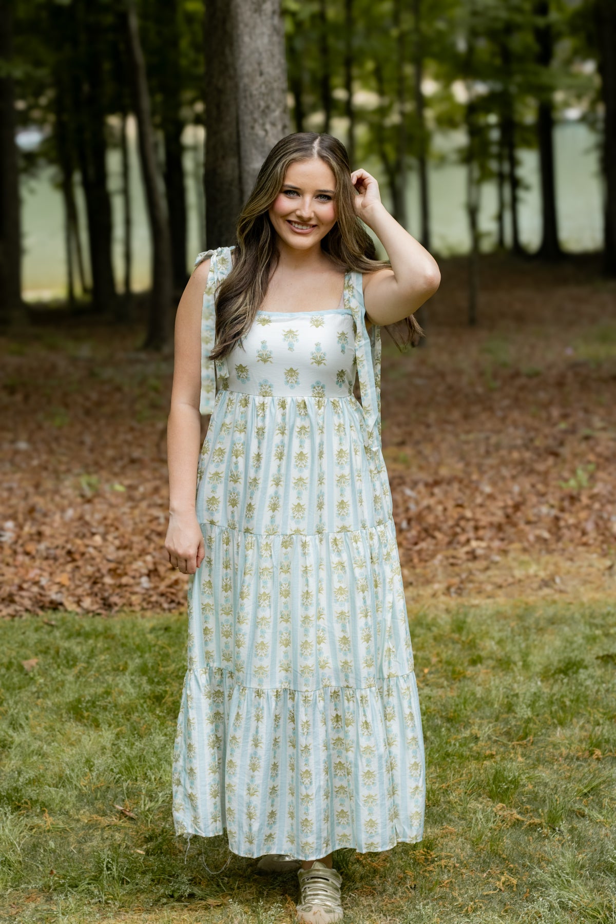 Willow Breeze Dress: SAGE MULTI