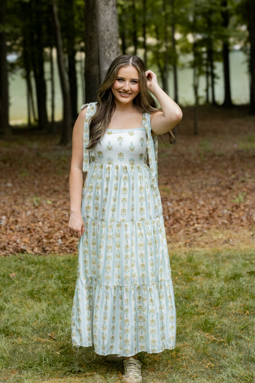 Willow Breeze Dress: SAGE MULTI