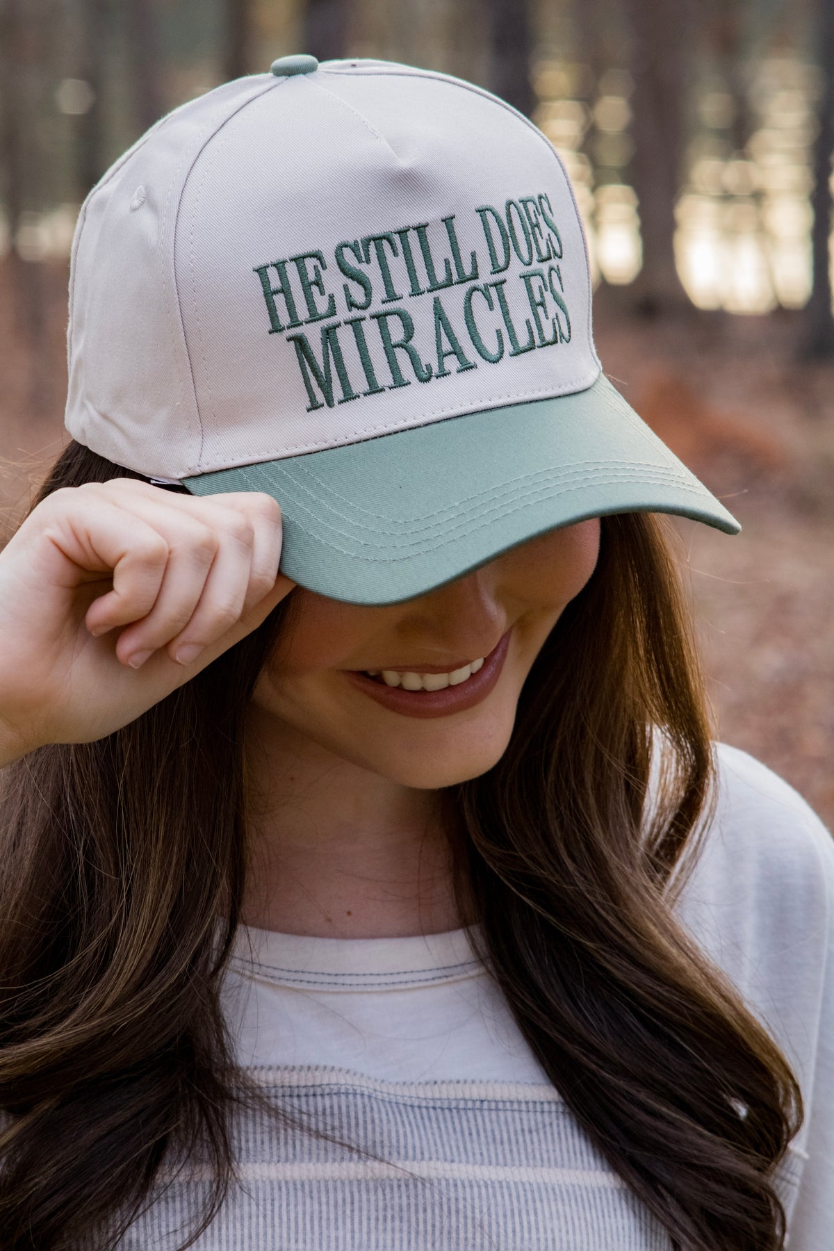 “He Still Does Miracles” Two-Tone Corduroy Cap