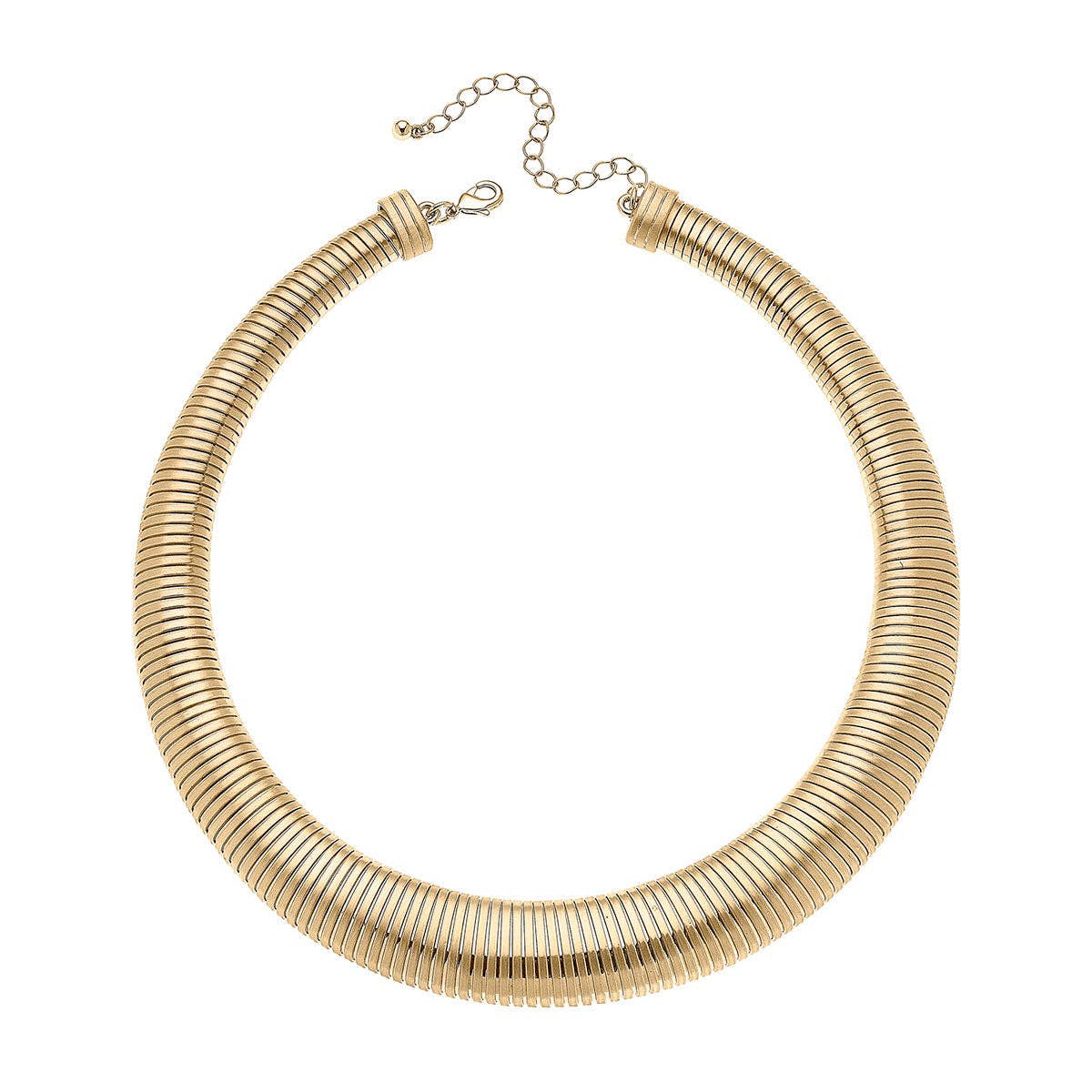Collar Necklace in Satin Gold