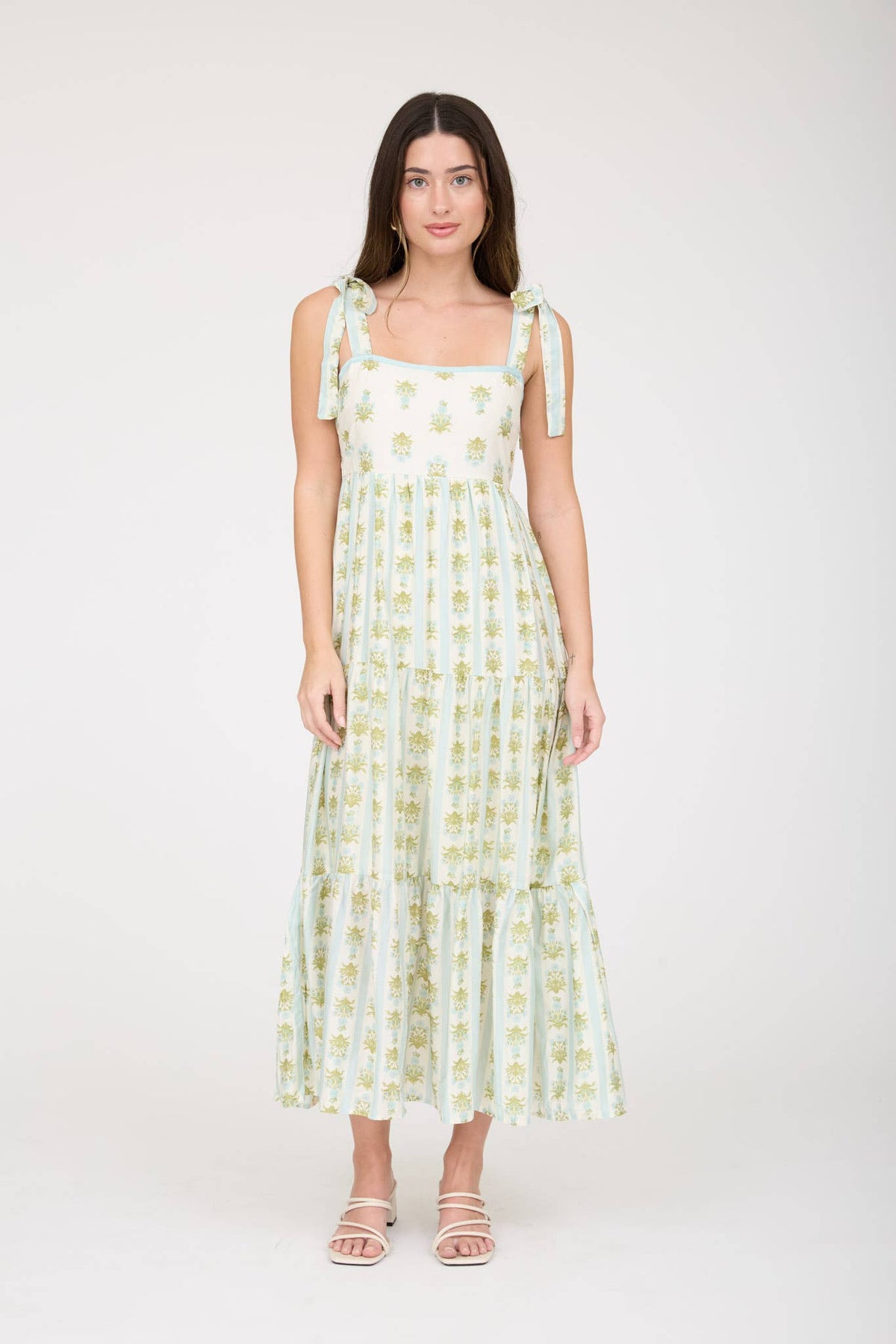 Willow Breeze Dress: SAGE MULTI