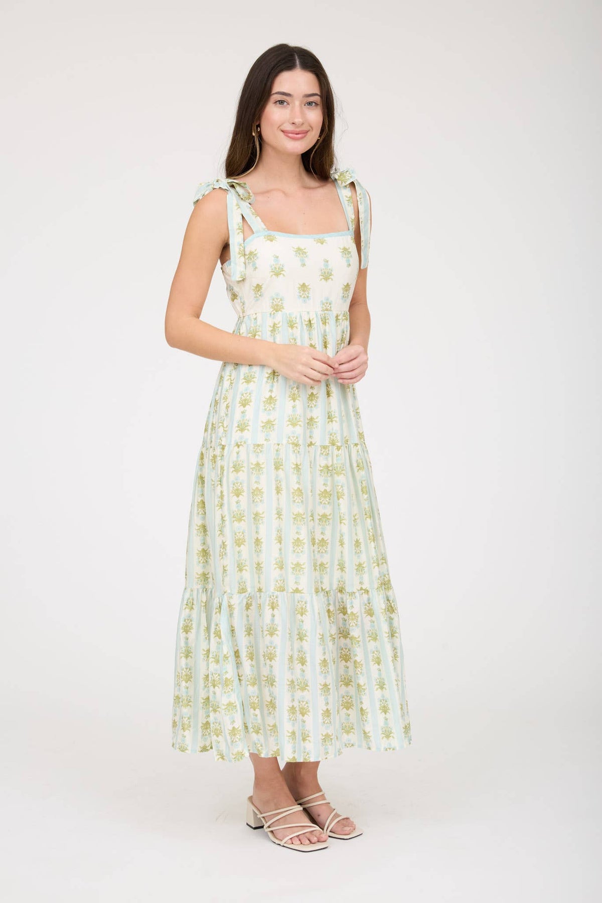 Willow Breeze Dress: SAGE MULTI